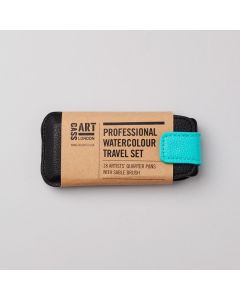 Cass Art Professional Watercolour Quarter Pan & Brush in Travel Pouch