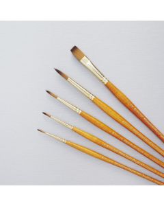 Pro Arte Prolene Plus Series 007/008 Watercolour Brush Set of 5 - Cass Art Exclusive
