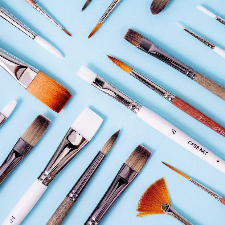 Cass Art brushes category page