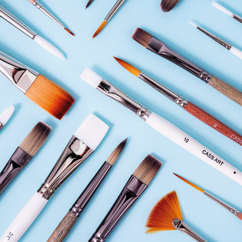Cass Art brushes category page